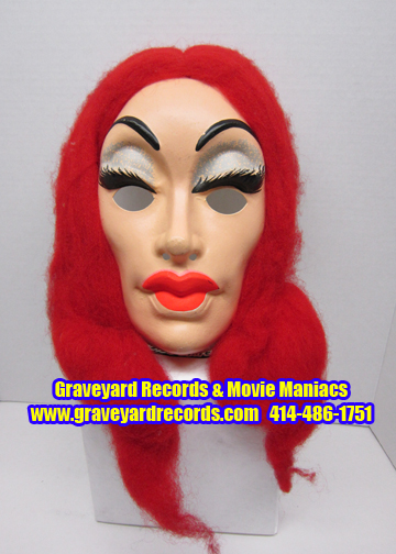 Vintage Vampira Red Haired Mask